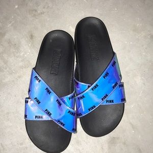 pink cris cross slide